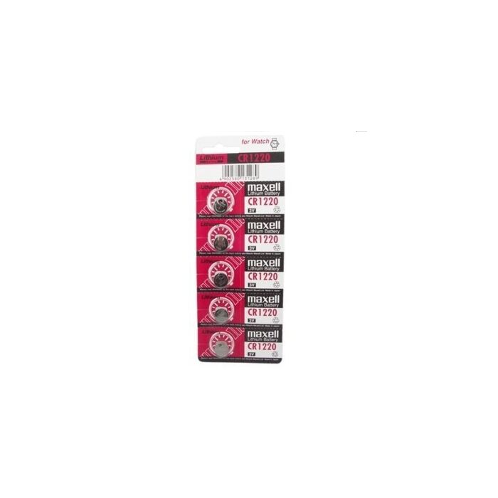 Maxell battery litio cr1220 3v blister*5