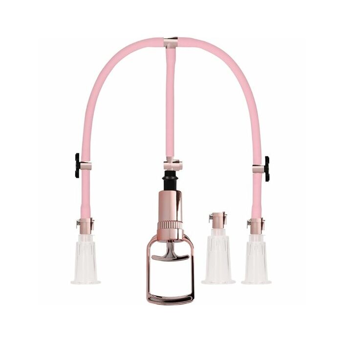Clitoral & nipple pump set medium - rose gold