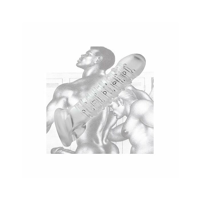 Textured girth enhancer - clear