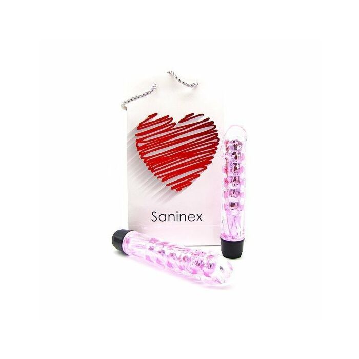 Saninex vibrator fantastic reality pink and clear