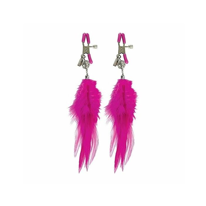 Fetish fantasy series fancy feather nipple clamps