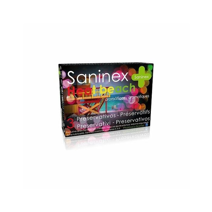 Saninex condoms heat beach 3 units