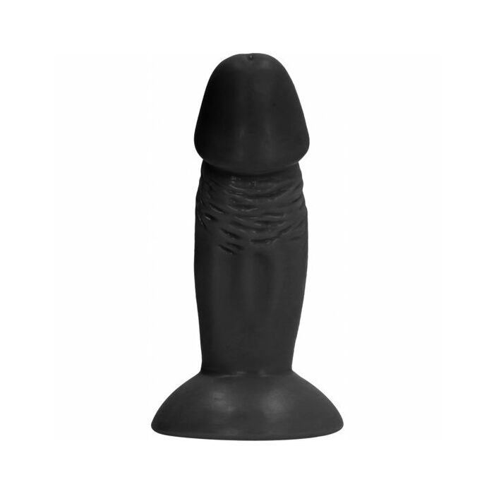 4 inch realistic dildo - black