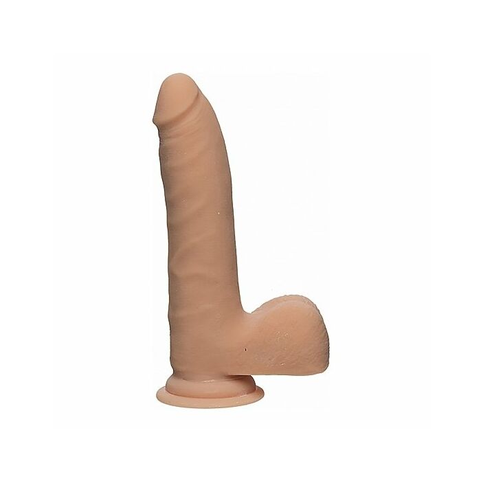 The d - realistic d - slim 7 inch with balls - ultraskyn - flesh