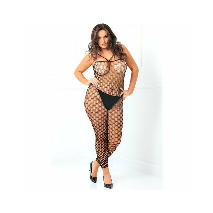 Rough diamond crotchless bodystocking