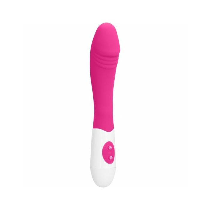 Ribbed vibrator - pink