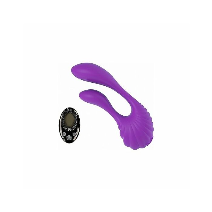 Couple secrets double vibrator with remote - purple