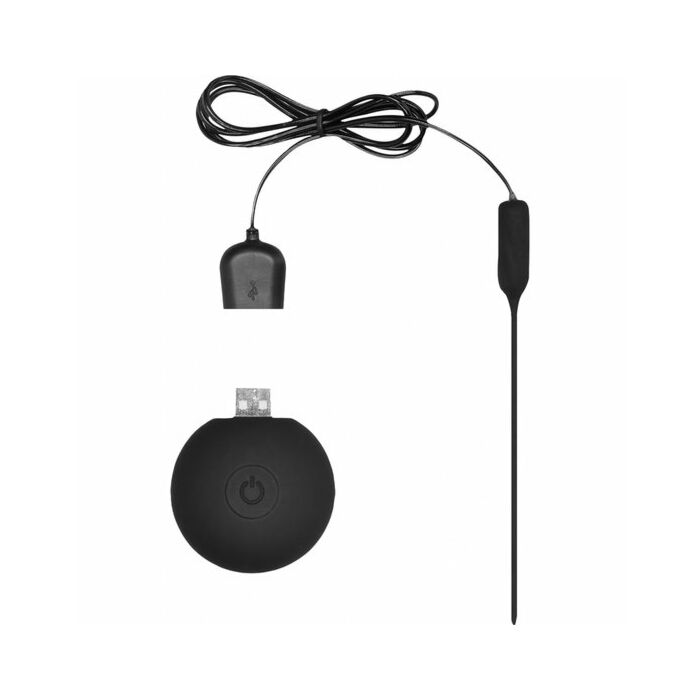 Silcone vibrating bullet plug extra long black