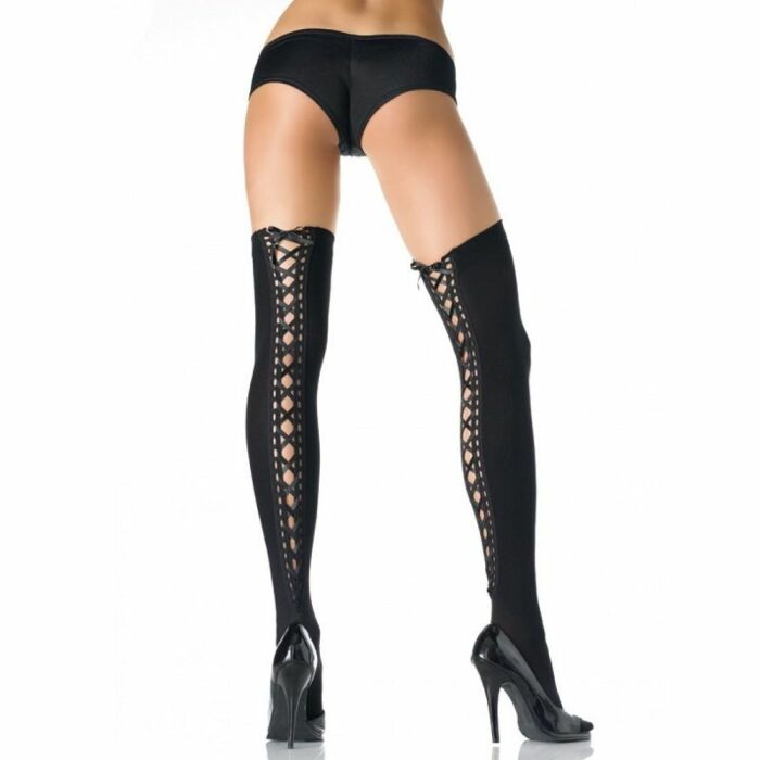 Leg avenue sheer and opaque thigh highs
