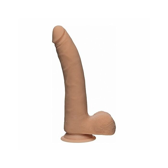 The d - realistic d - slim 9 inch with balls - ultraskyn - flesh