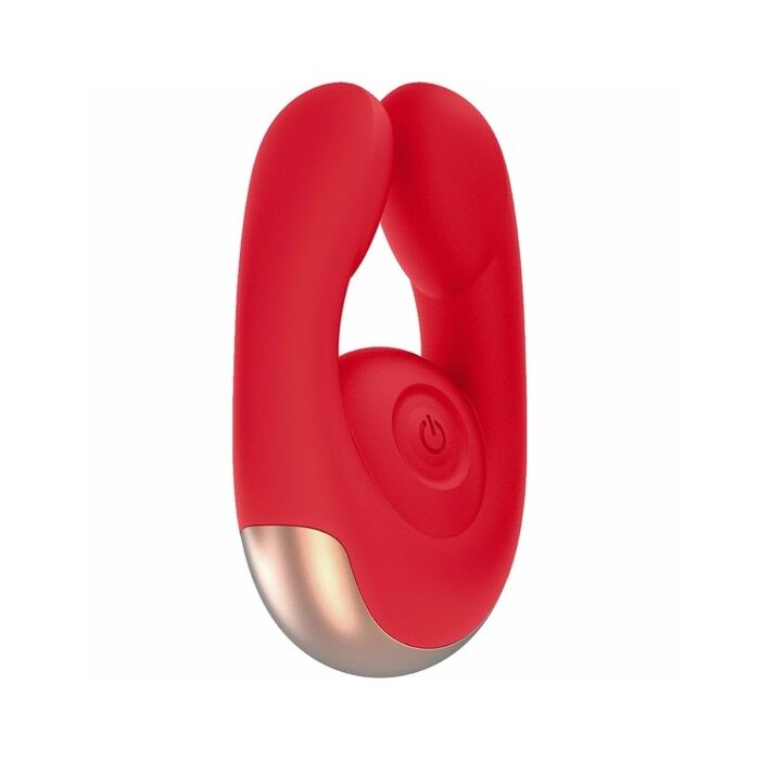 Dual motor clitoral stimulator - fancy - red