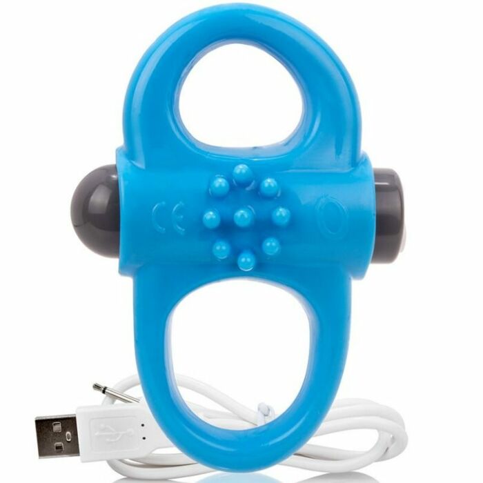 Screaming o rechargeable and vibrating ring yoga blue