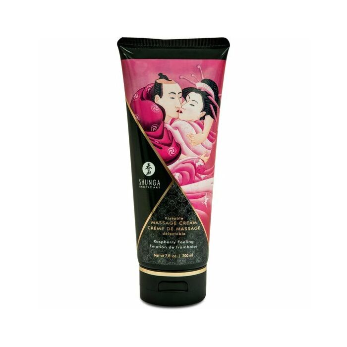 Shunga massage cream kissable raspberry emotion 200ml