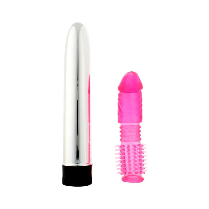 Vibrator kit with cover - pink