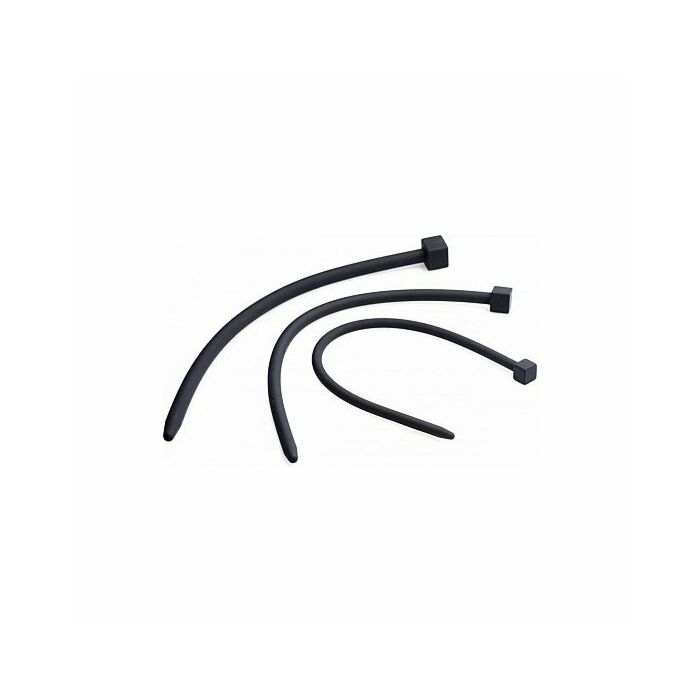 Bolted deluxe silicone urethra catheters - black