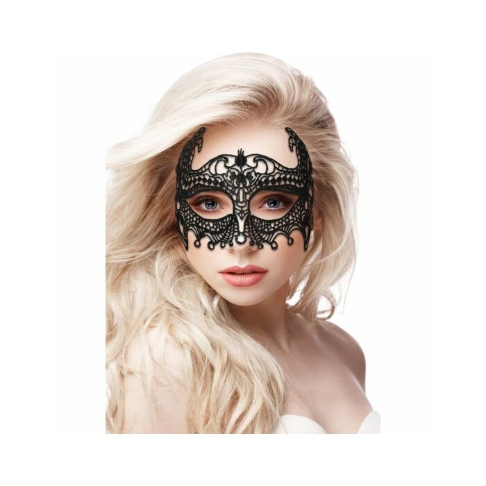 Empress black lace mask - black