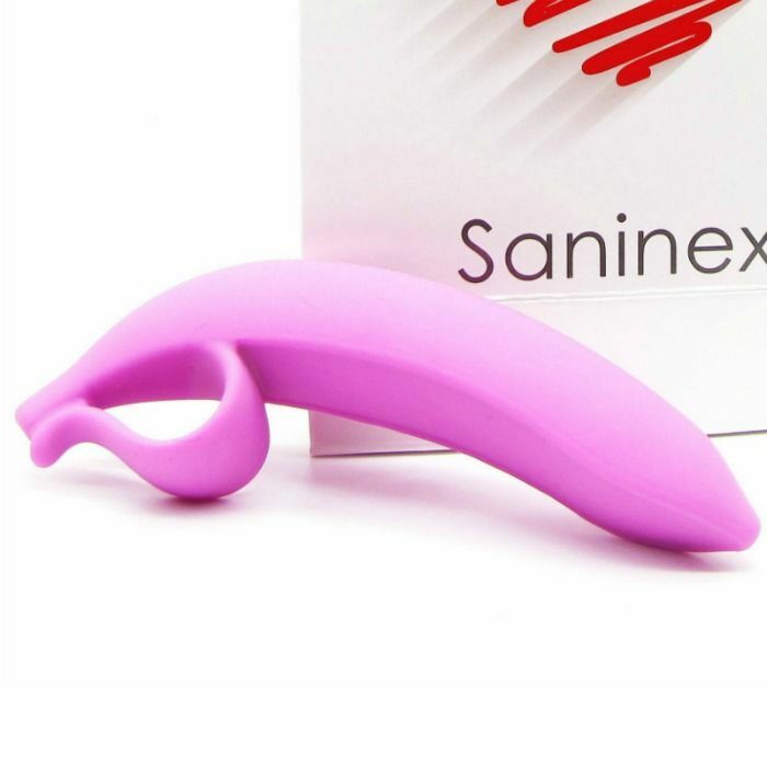 Saninex dildo banana orgasmic fantasy pink