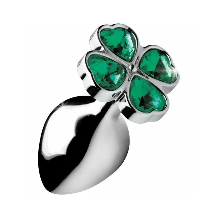 Lucky clover gem - medium - silver