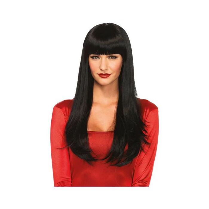 Leg avenue bangin long straight wig black