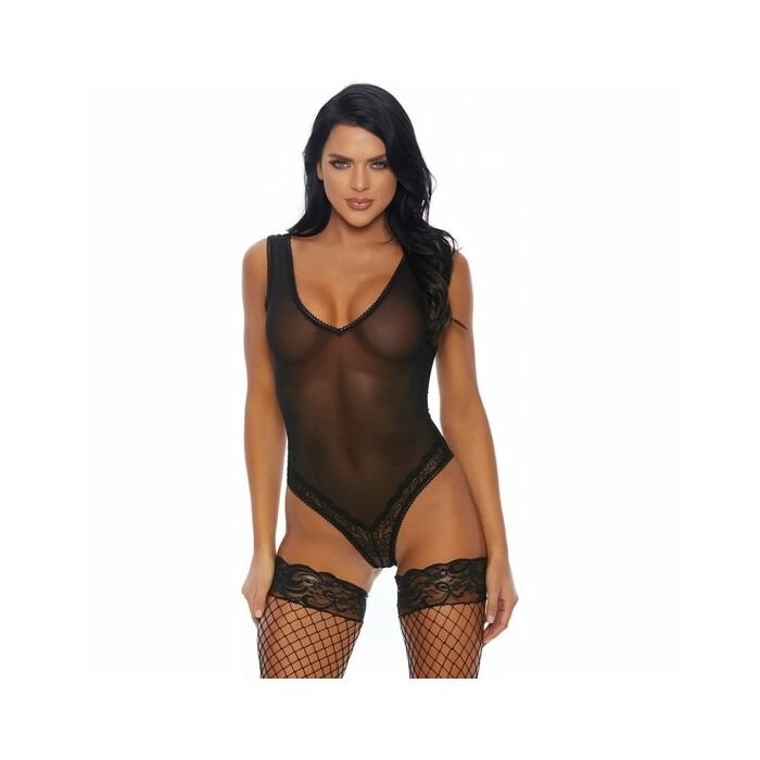 Sheer temptation teddy black