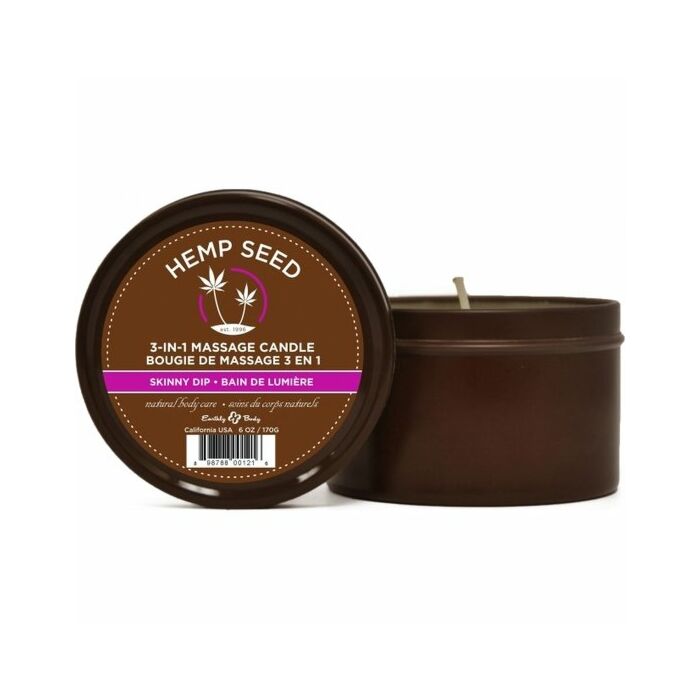 Earthly body skinny dip massage candle