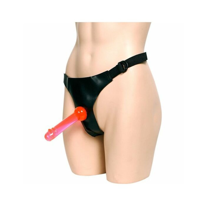 Sevencreations crotchless strap on harness 2 dongs