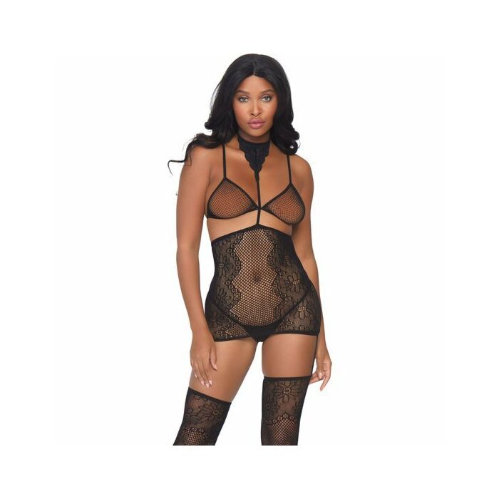 Leg avenue lace bodystocking o.s