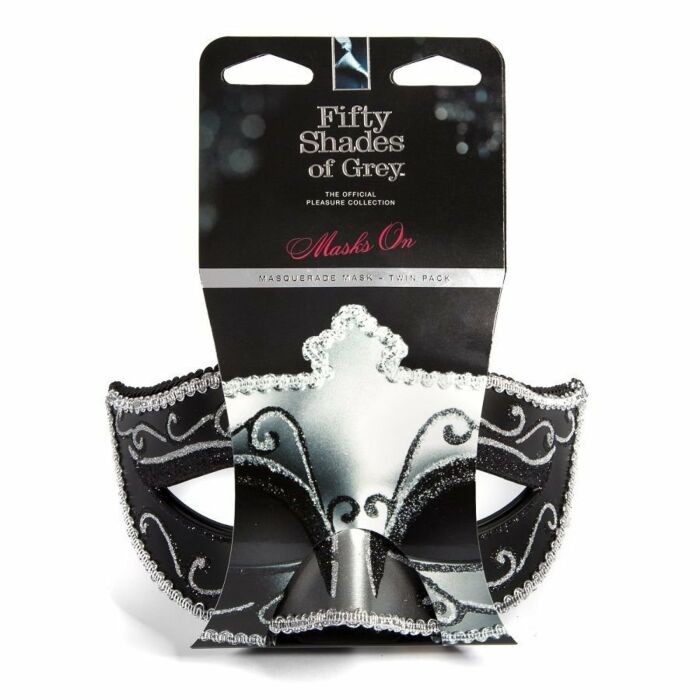 Fifty shades of grey masquerade mask twin pack