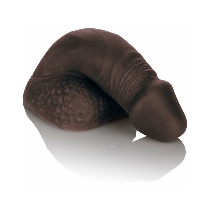 5 inch silicone packing penis - black