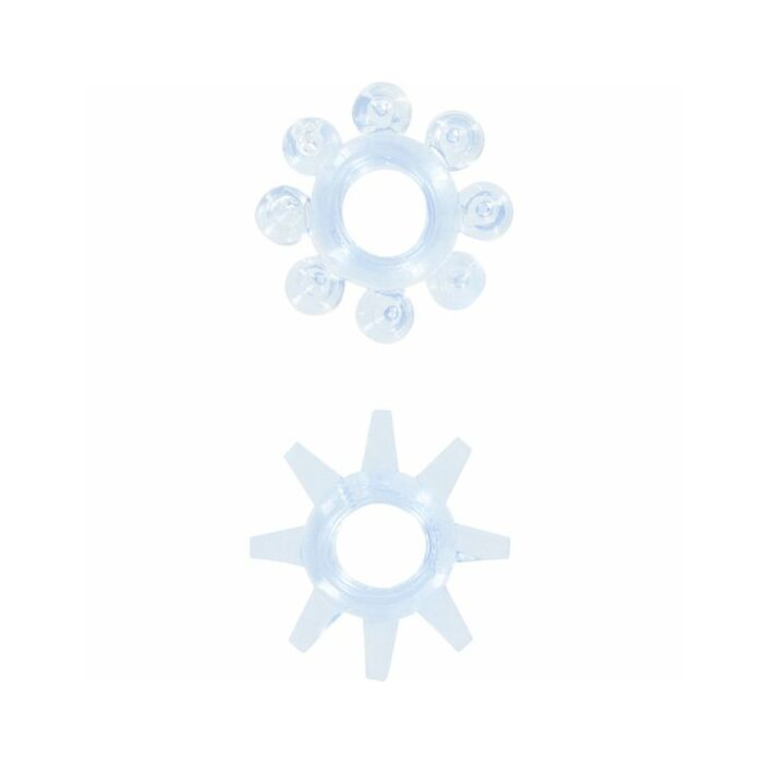 Power stretchy rings blue 2pcs