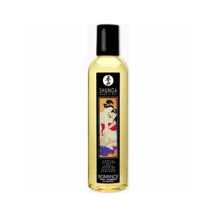 Shunga erotic massage oil strawberries and champagne