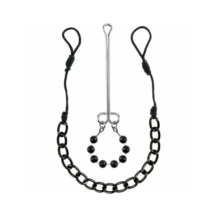 Fetish fantasy pom pom nipple clamps