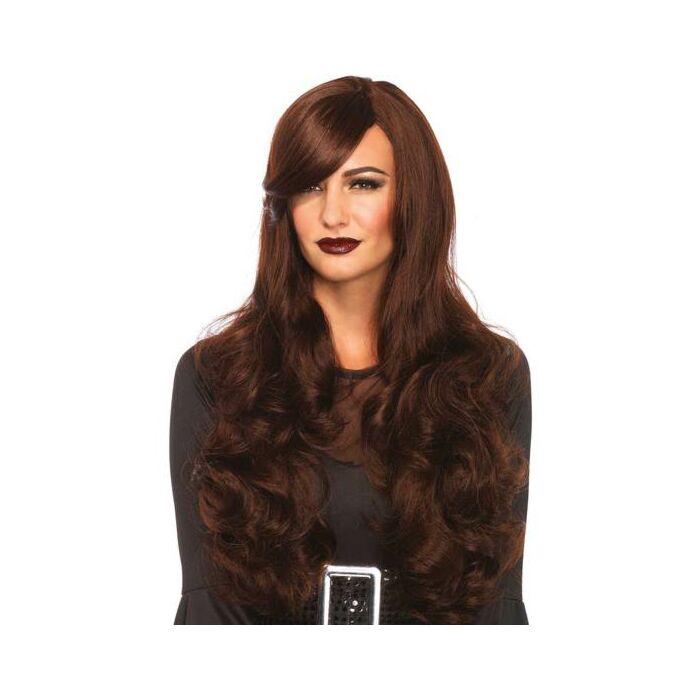 Leg avenue long wavy black wig