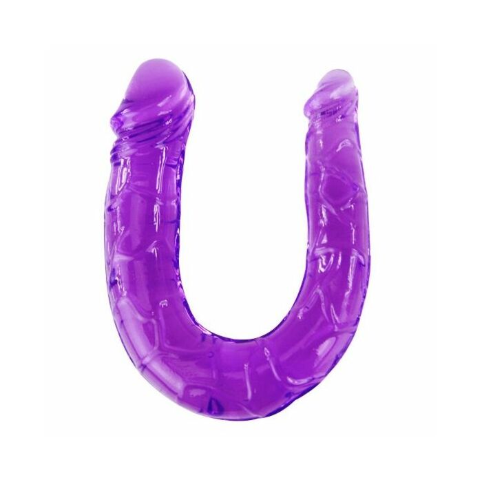 Double flexible dildo purple