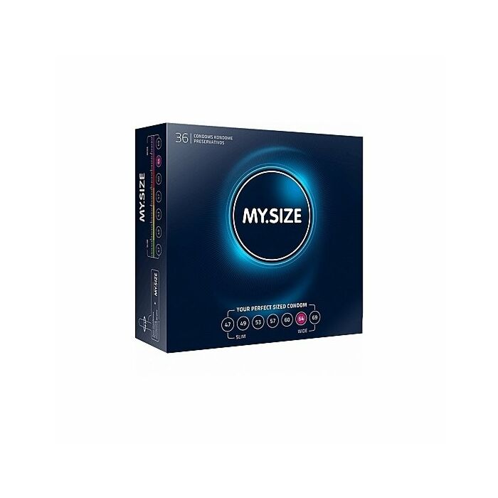 My size natural latex condom 64 width 36 pcs