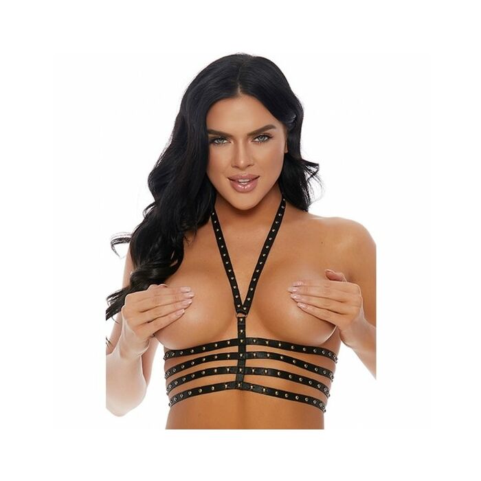 A triple stud harness gold