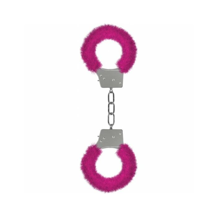 Beginners furry handcuffs pink