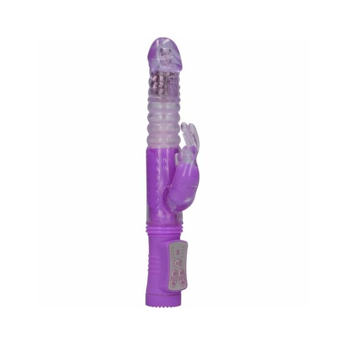 Thrusting rabbit vibrator - purple