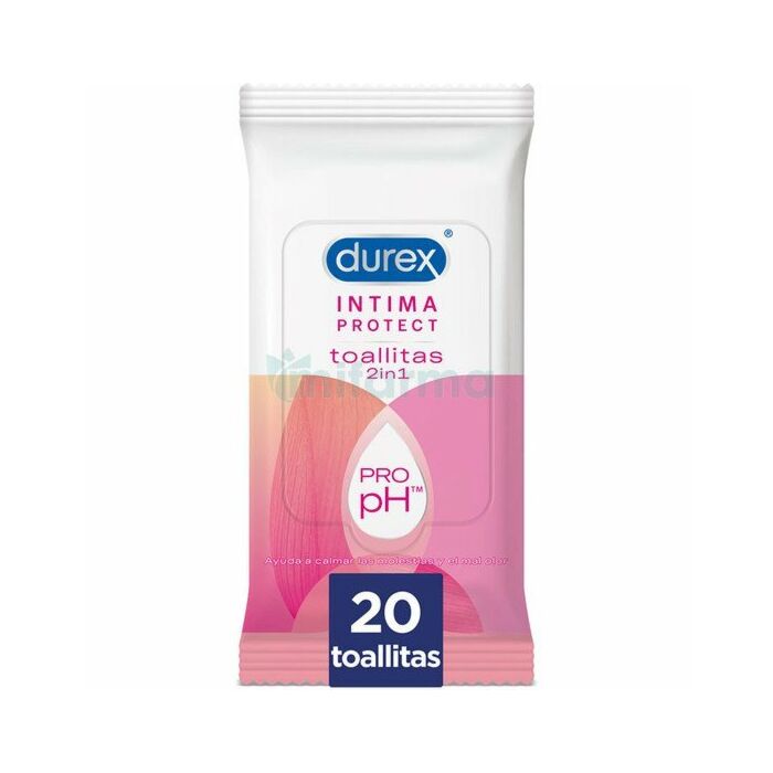 Durex intima protect intimate hygiene wipes 20 uts