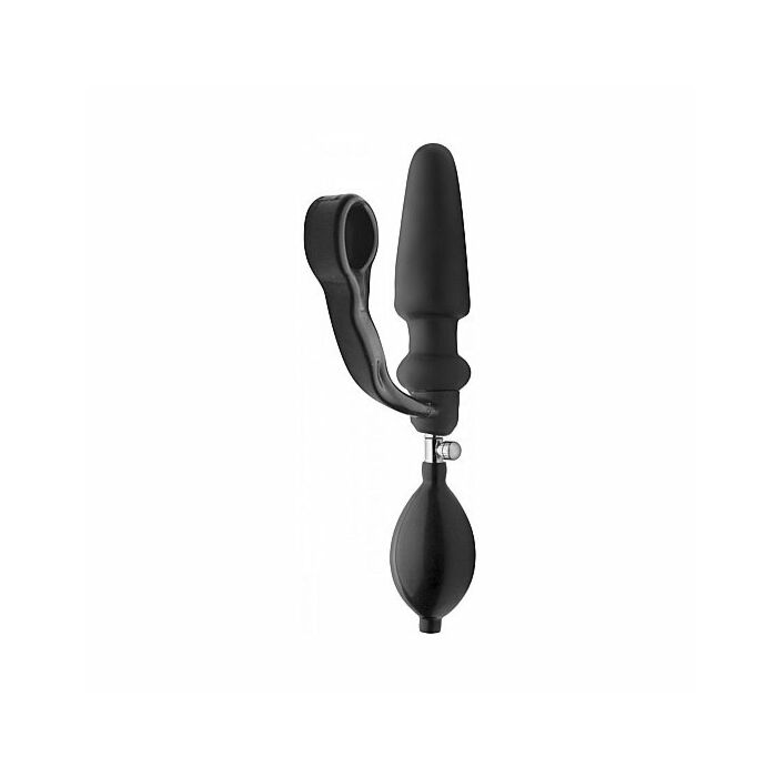 Exxpander inflatable plug with cock ring