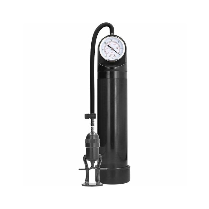 Deluxe pump with advanced psi gauge - black