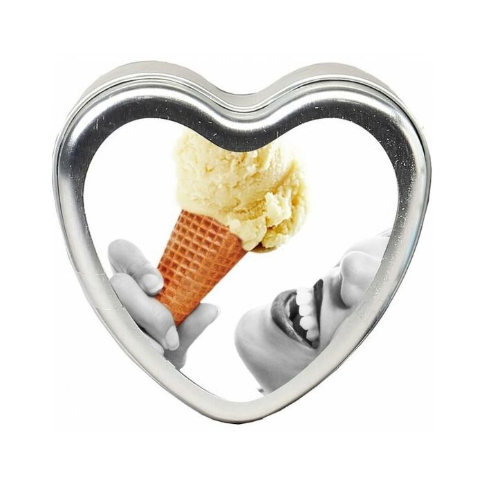 Earthly body vanilla edible massage candle