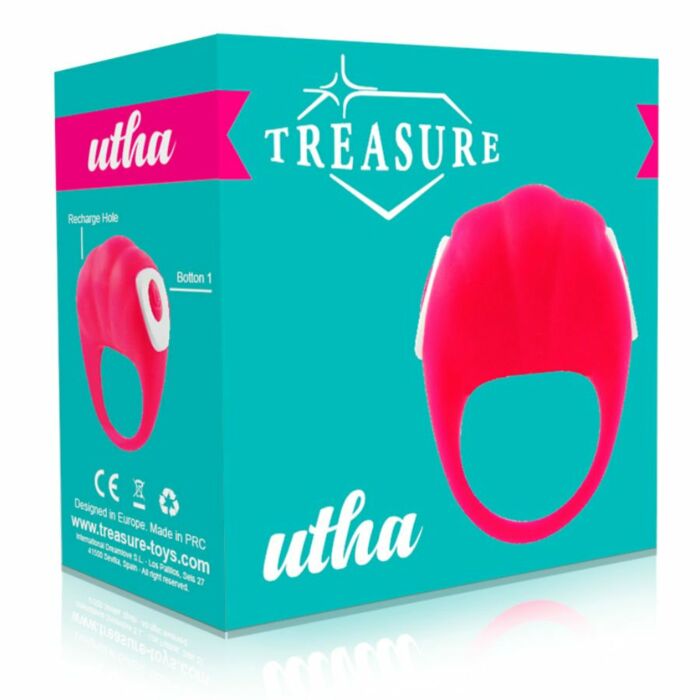 Treasure utha silicone cockring pink