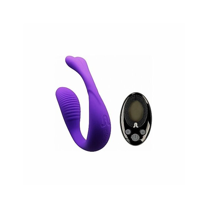Mini romeo hands free vibrator with remote - purple