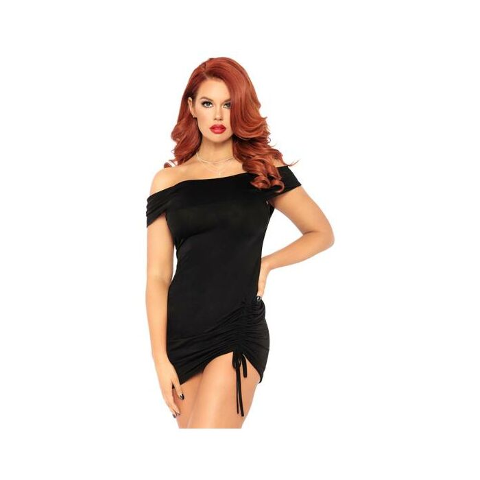 Cold shoulder dress black