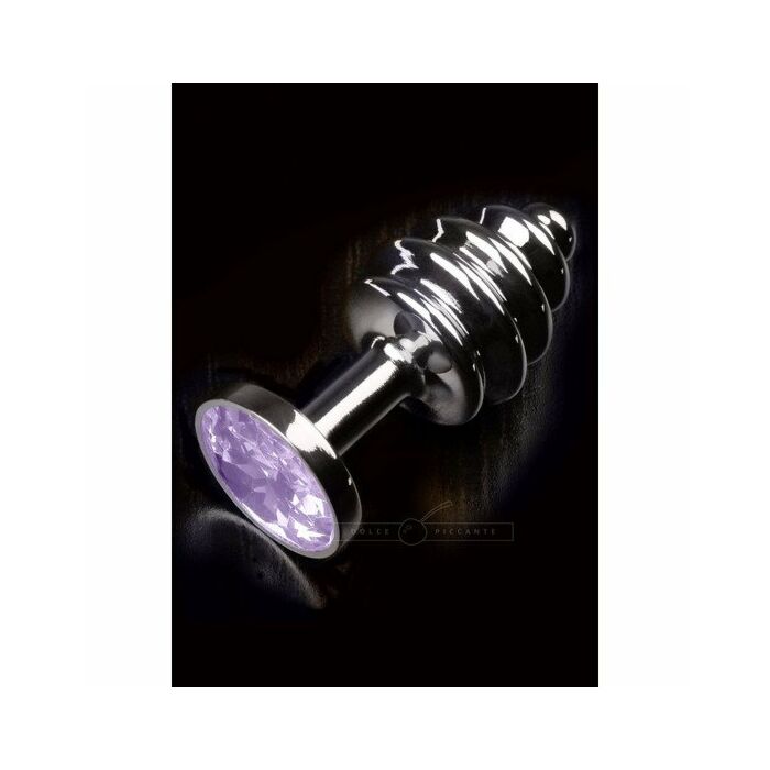 Jewellery ribbed silver baby purple