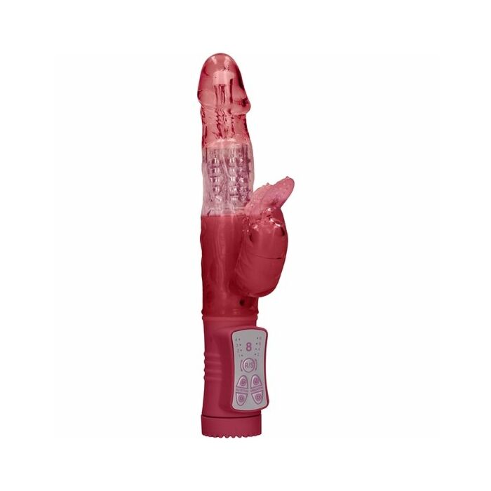 Rotating beaded beetle vibrator - red