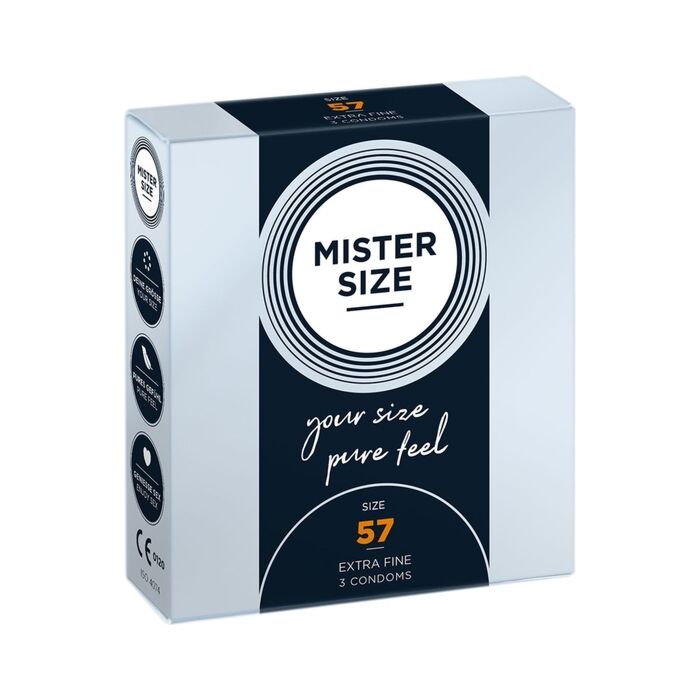 Mister size 57 (3 pack) - natural 57 cm