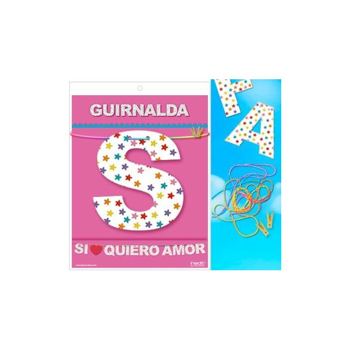Guirnalda si quiero amor (cartulina 220gr)