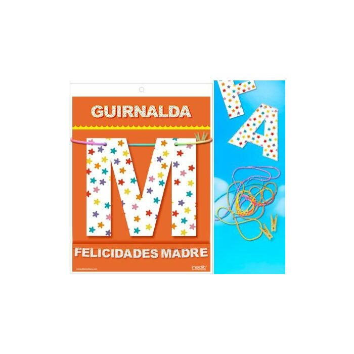 Guirnalda felicidades madre (cartulina 220gr)